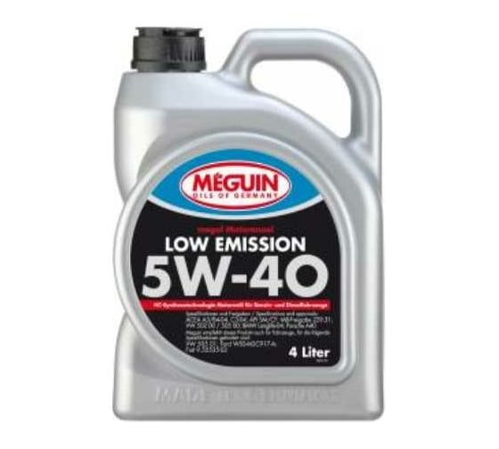 НС-синтетическое моторное масло MEGUIN Megol Motorenoel Low Emission 5W-40 CF/SN C3, 4л 6675 1