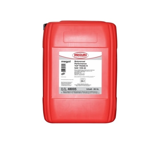 Минеральное моторное масло MEGUIN Megol Motorenoel Perfomance Top Trans R 15W-40, 20 л 48005