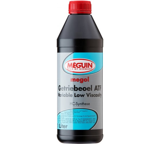 НС-синтетическое трансмиссионное масло MEGUIN для АКПП Megol Getriebeoel ATF Variable Low Viscosity 1 л 33007 1