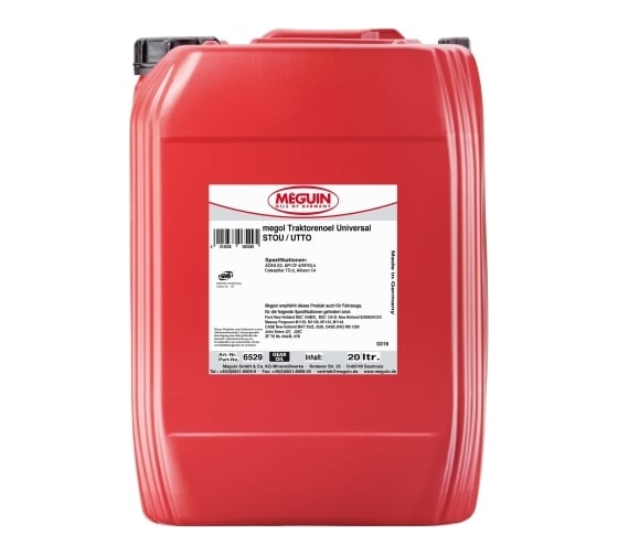 Минеральное трансмиссионное масло для тракторов MEGUIN Megol Traktorenoel Universal STOU/UTTO 10W-30 CF-4/SF/GL-4 E2 20 6529 1