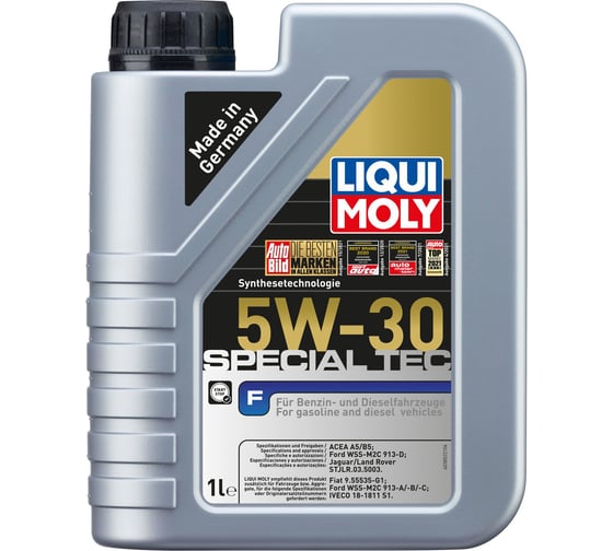 Моторное масло LIQUI MOLY Special Tec F НС-синтетическое, 5W-30, A5/B5, 1 л 2325