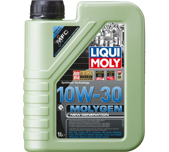 Моторное масло LIQUI MOLY Molygen New Generation НС-синтетическое, 10W-30, 1 л 9975