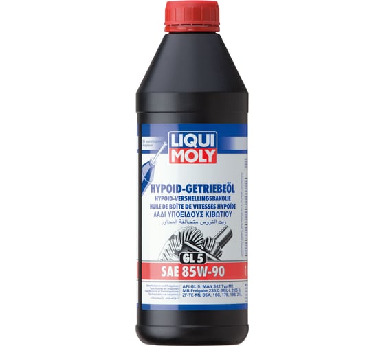 Трансмиссионное масло LIQUI MOLY Hypoid-Getriebeoil минеральное, 85W-90, GL-5, 1 л 8968 1