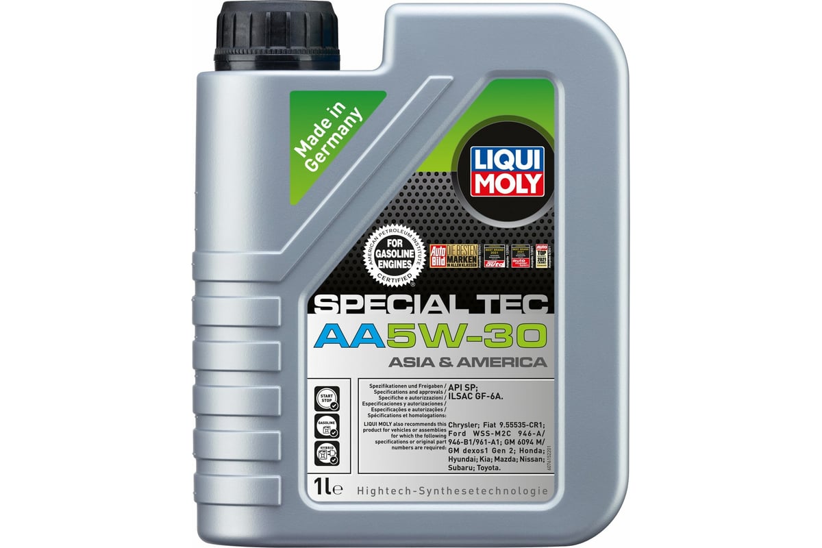 Моторное масло LIQUI MOLY Special Tec AA НС-синтетическое, 5W-30, SP,  GF-6A, 1 л 7615 - выгодная цена, отзывы, характеристики, фото - купить в  Москве и РФ