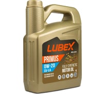 Синтетическое моторное масло Lubex PRIMUS SV-LA 0W-20 4 л L034-1620-0404