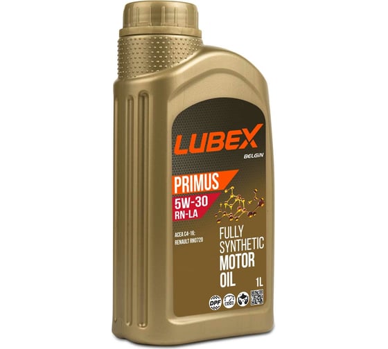 Синтетическое моторное масло Lubex PRIMUS RN-LA 5W-30 C4 1 л L034-1328-1201 1