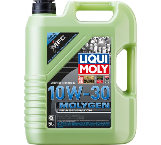 НС-синтетическое моторное масло LIQUI MOLY Molygen New Generation 10W-30, 5л 9978 1