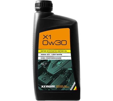 Моторное масло XENUM X1 0W30, С3 1 л, высокоэффективное, синтетическое 1679001