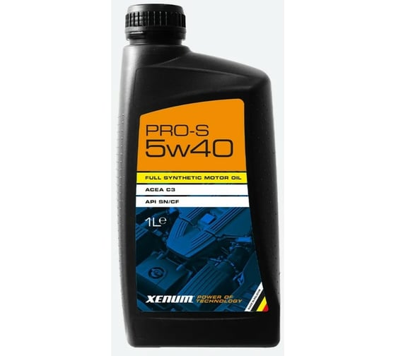 Моторное масло XENUM PRO S высокоэффективное, синтетическое, 5W40, 1 л 1792001A