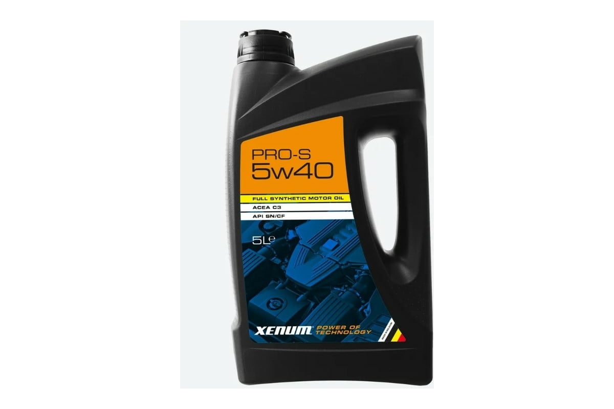 Моторное масло XENUM PRO S 5W40, 5 л, высокоэффективное, синтетическое ...