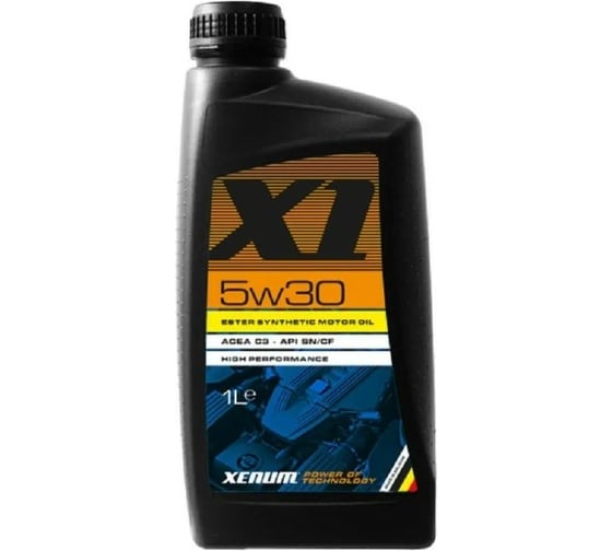 Моторное масло на эстеровой основе XENUM X1 5W30, 1 л, высокоэффективное, синтетическое 1501001A