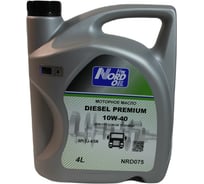 Моторное масло NORD OIL Diesel Premium 10W-40 CJ-4/SN 4л NRD075