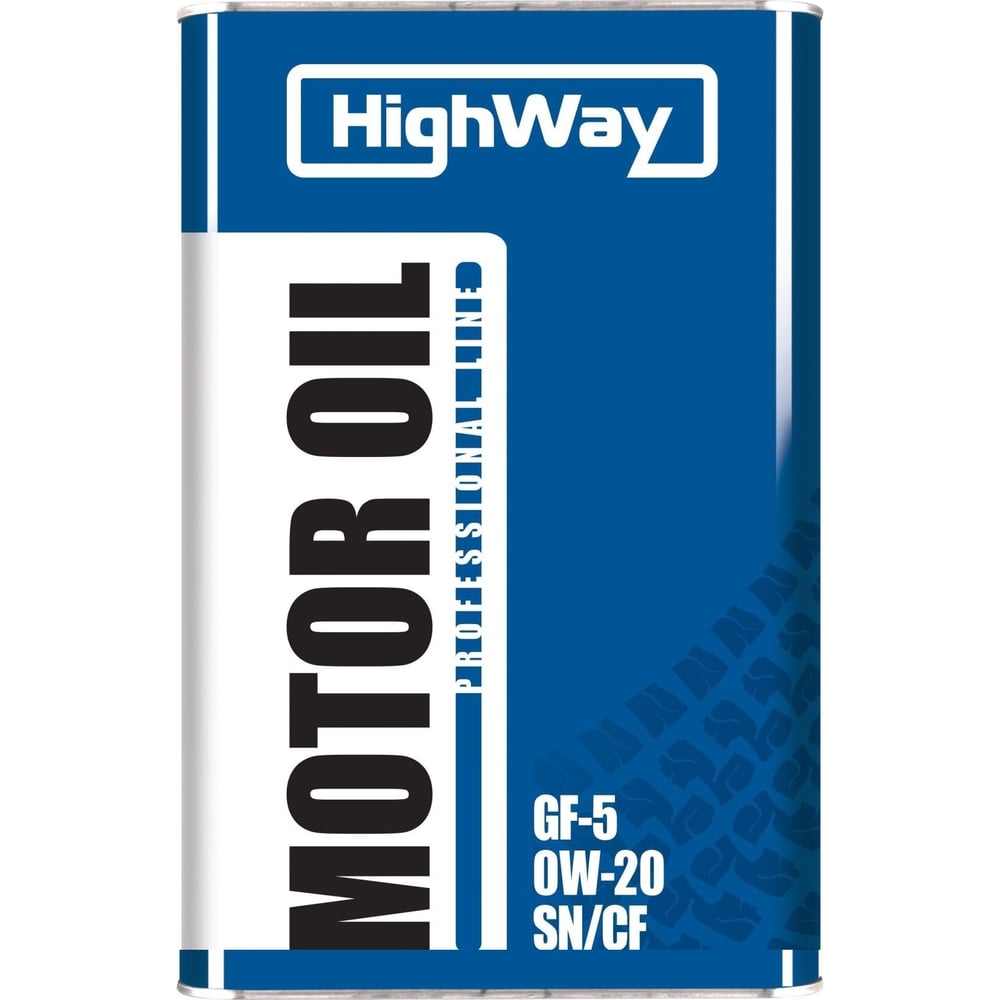 Моторное масло HighWay SN/CF, 0W20, синтетическое, 4 л 10032 - выгодная ...