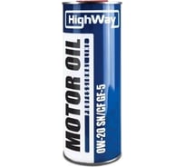 Моторное масло HighWay SN/CF, 0W20, синтетическое, 1 л 10031