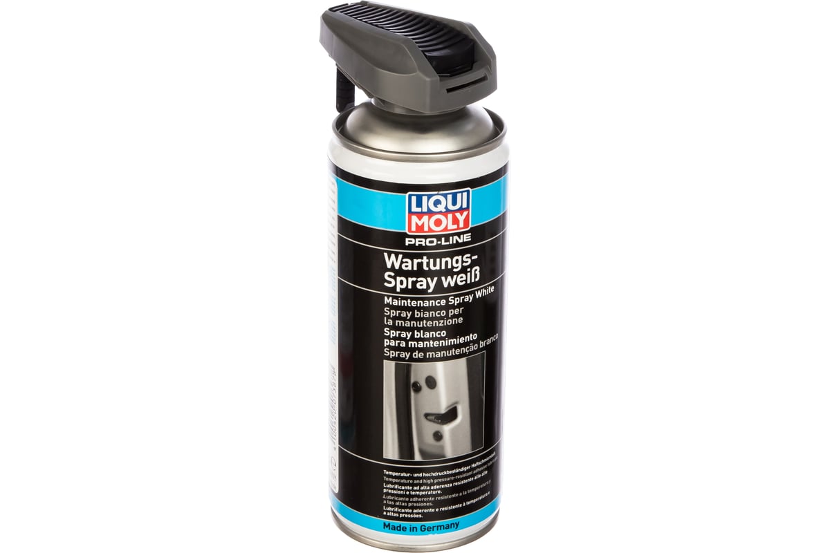 Грязеотталкивающая белая смазка LIQUI MOLY Pro-Line Wartungs-Spray weiss  0,4л 7387