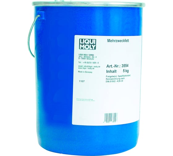 Многоцелевая смазка LIQUI MOLY MEHRZWECKFETT 5кг 3554