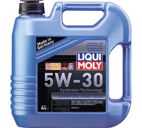 НС-синтетическое моторное масло LIQUI MOLY Longtime High Tech 5W-30 4л 7537