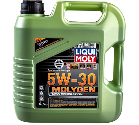 НС-синтетическое моторное масло LIQUI MOLY Molygen New Generation 5W-30 SP/СF;ILSAC GF-5 4л 9042