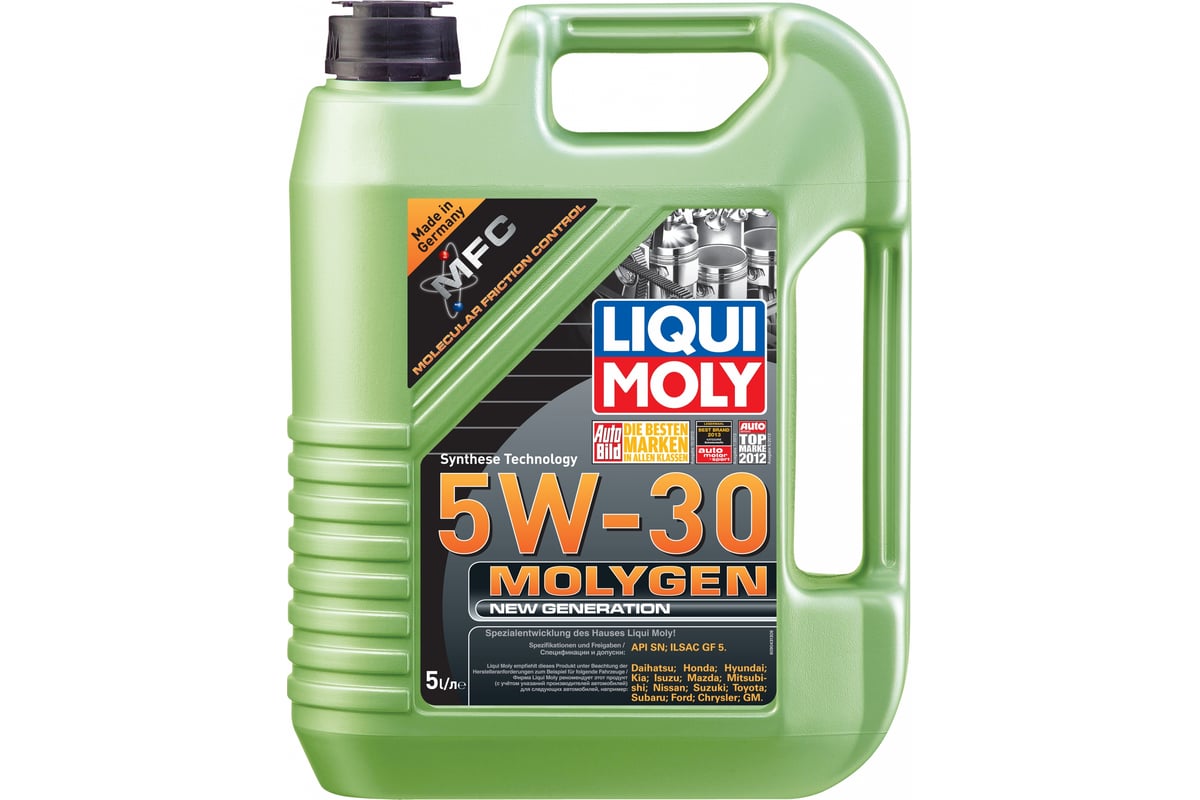 НС-синтетическое моторное масло LIQUI MOLY Molygen New Generation 5W-30 .