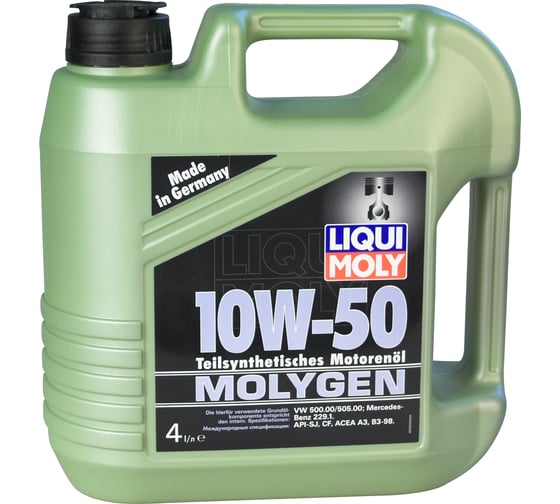 Полусинтетическое моторное масло 10W-50 4л LIQUI MOLY Molygen 3923