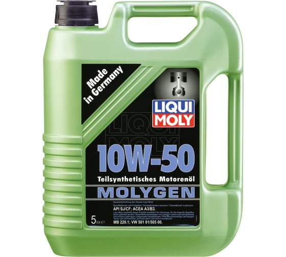 Полусинтетическое моторное масло 10W-50 5л LIQUI MOLY Molygen 1909