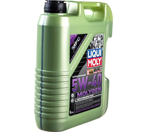 НС-синтетическое моторное масло LIQUI MOLY  Molygen New Generation 5W-40 5л 9055