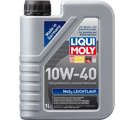 Полусинтетическое моторное масло 1л 10W-40 MoS2 LIQUI MOLY Leichtlauf 1930
