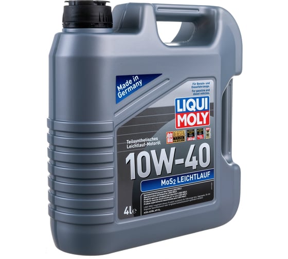 Полусинтетическое моторное масло 4л 10W-40 MoS2 LIQUI MOLY Leichtlauf 1917 1