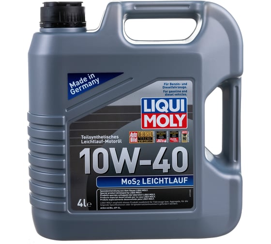 Полусинтетическое моторное масло 4л 10W-40 MoS2 LIQUI MOLY Leichtlauf 1917