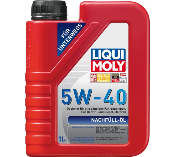 НС-синтетическое моторное масло LIQUI MOLY Nachfull Oil 5W-40 1л 8027 1