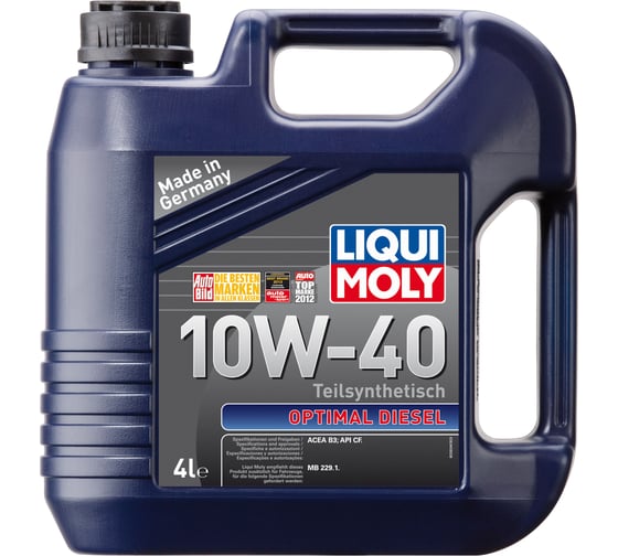 Полусинтетическое моторное масло LIQUI MOLY Optimal Diesel 10W-40 4л 3934