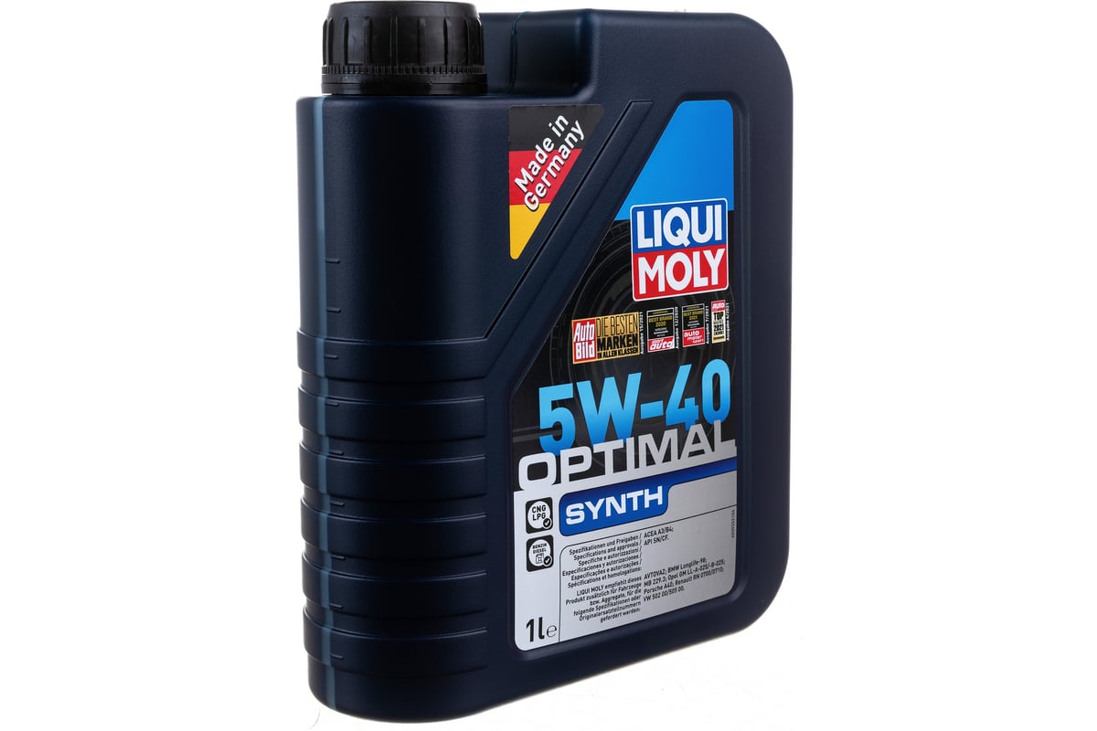 НС-синтетическое моторное масло LIQUI MOLY Optimal Synth 5W-40 1л 3925 -  выгодная цена, отзывы, характеристики, фото - купить в Москве и РФ