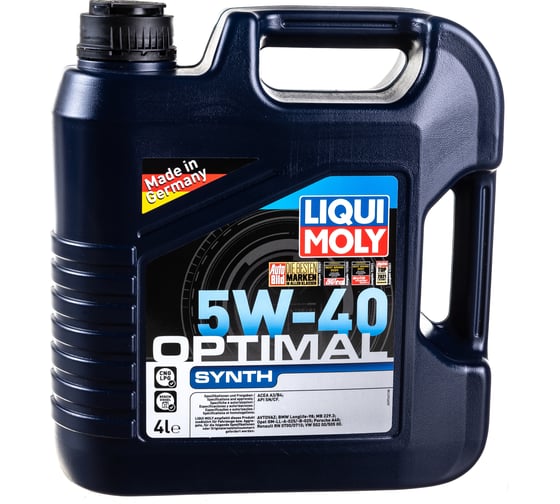 НС-синтетическое моторное масло LIQUI MOLY Optimal Synth 5W-40 4л 3926