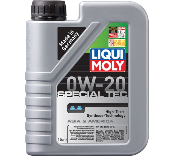 НС-синтетическое моторное масло LIQUI MOLY Special Tec AA 0W-20 1л 8065