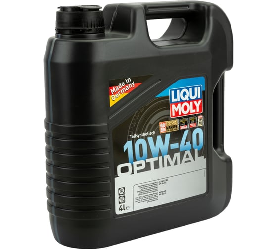 Полусинтетическое моторное масло 4л 10W-40 LIQUI MOLY Optimal 3930 1