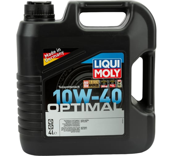 Полусинтетическое моторное масло 4л 10W-40 LIQUI MOLY Optimal 3930