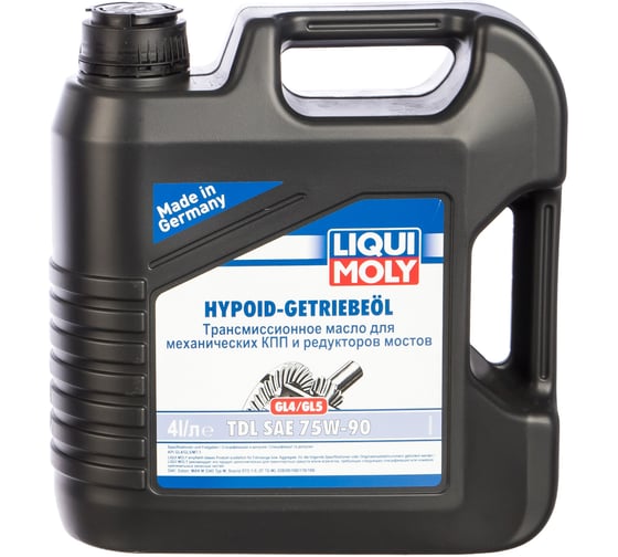 Полусинтетическое трансмиссионное масло 4л 75W-90 (GL-4/GL-5) LIQUI MOLY Hypoid-Getriebeoil TDL 3939