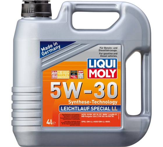НС-синтетическое моторное масло LIQUI MOLY Special Tec LL 5W-30 4л 7654
