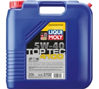 НС-синтетическое моторное масло LIQUI MOLY Top Tec 4100 5W-40 20л 3702