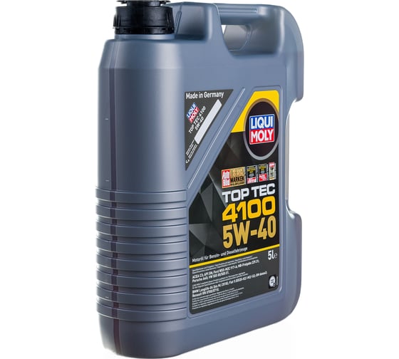 НС-синтетическое моторное масло LIQUI MOLY Top Tec 4100 5W-40 5л 7501