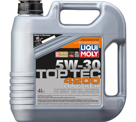 НС-синтетическое моторное масло LIQUI MOLY Top Tec 4200 5W-30 4л 3715