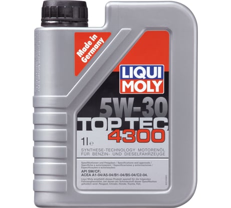 НС-синтетическое моторное масло LIQUI MOLY Top Tec 4300 5W-30 1л 8030