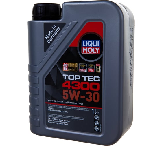 НС-синтетическое моторное масло LIQUI MOLY Top Tec 4300 5W-30 1л 8030
