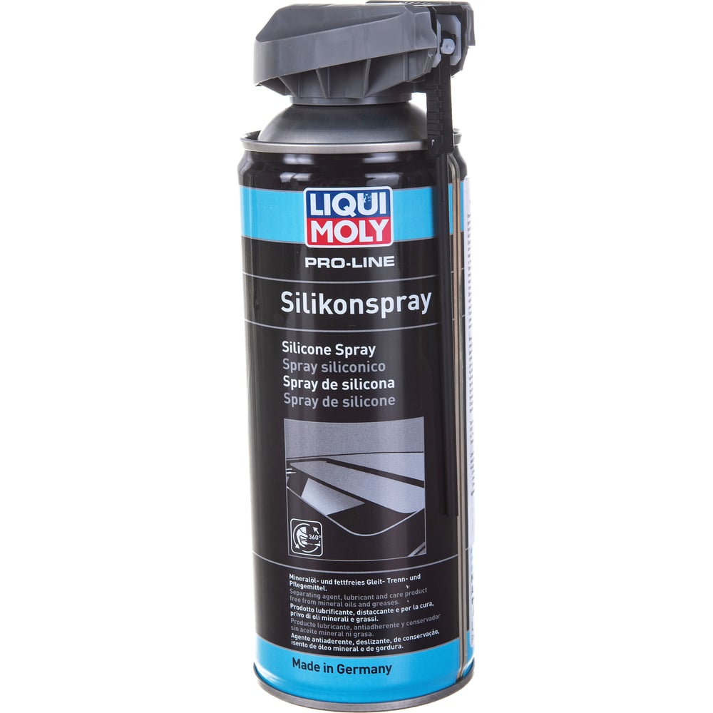 Бесцветная смазка-силикон LIQUI MOLY Pro-Line Silikon-Spray 0,4л 7389 .