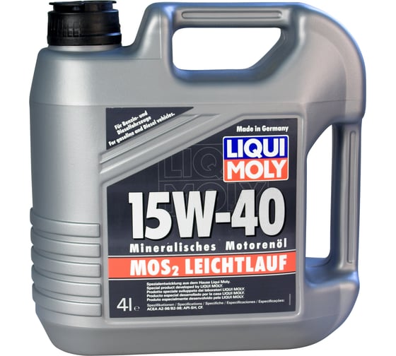 Минеральное моторное масло LIQUI MOLY MoS2 Leichtlauf 15W-40 4л 1949