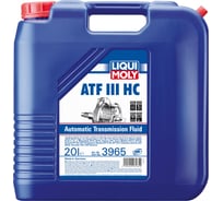 НС-синтетическое трансмиссионное масло для АКПП LIQUI MOLY ATF III HC 20л 3965