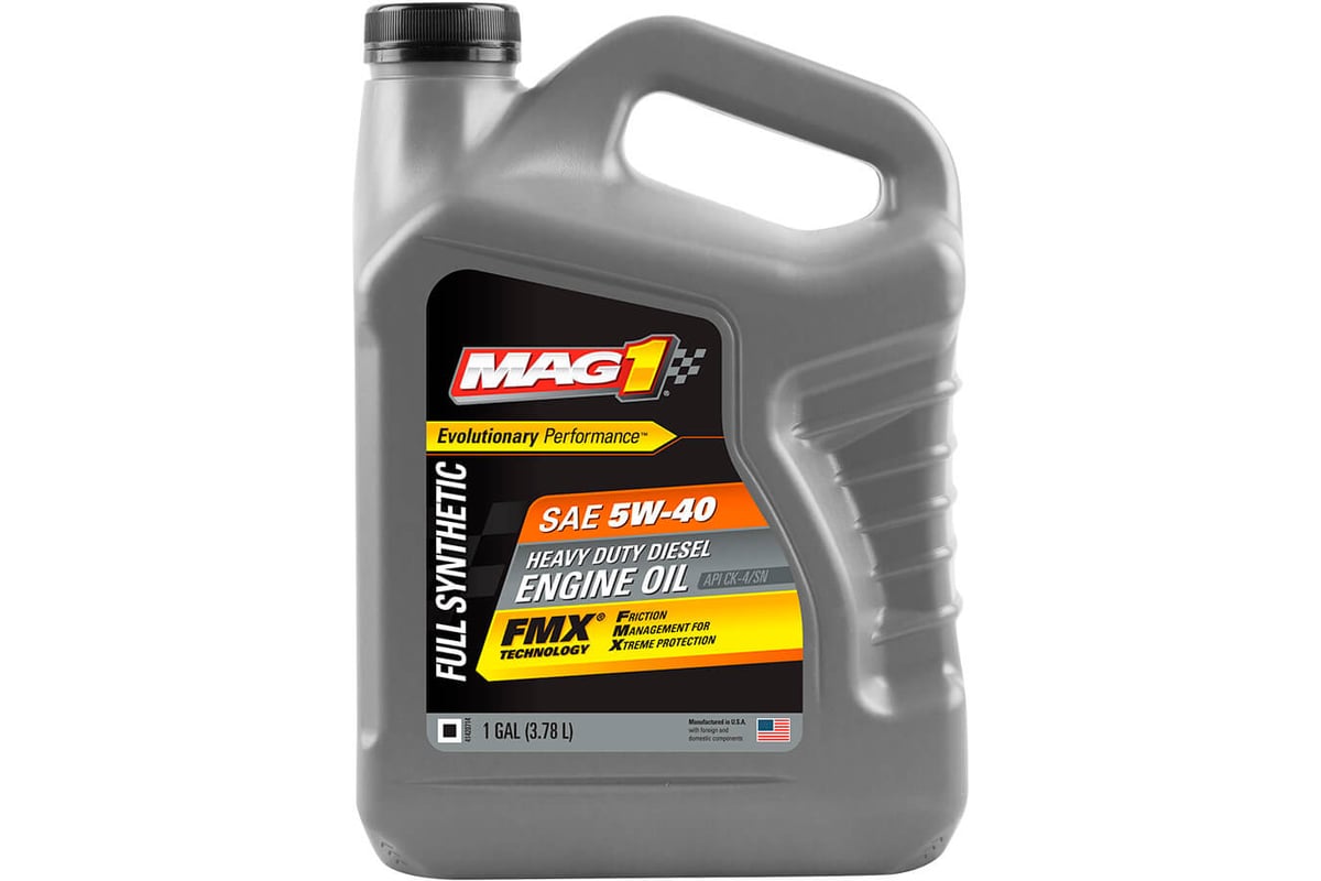 Дизельное синтетическое моторное масло MAG1 FS 5W-40 CK-4 HEAVY DUTY ...