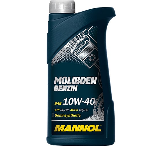 Mасло полусинтетическое Molibden Benzin SAE10W-40, 1л MANNOL 1120 1