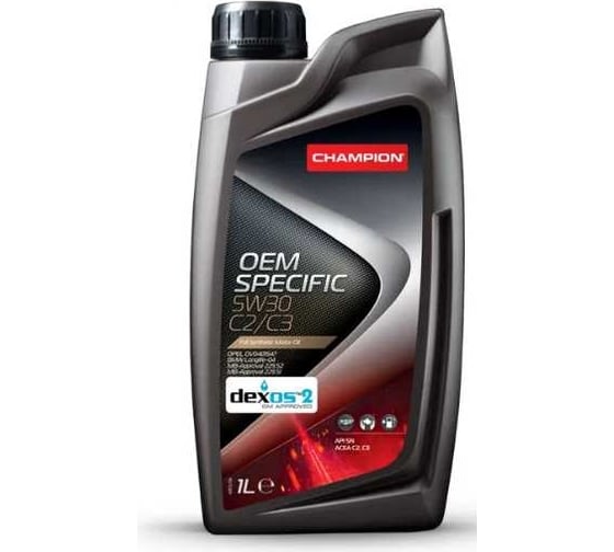Автомобильное моторное масло CHAMPION (13368) OEM SPECIFIC 5w30, C2/ C3, 1 л 8238239