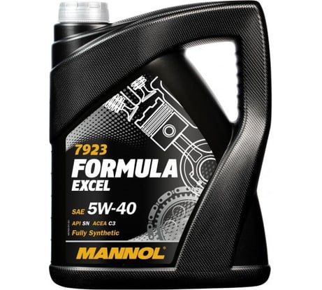 Синтетическое моторное масло MANNOL FORMULA EXCEL 5W40 5 л 79235